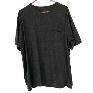 High Sierra Men's Short Sleeve Crew Neck Pullover Gray Tee Sz Large Cotton Work